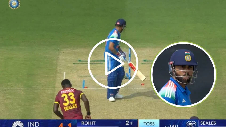 Watch- Virat Kohli Clean Bowled By Jayden Seales In Chandigarh For A Golden Duck